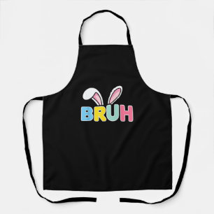 Delantal Bruh Easter para los niños adolescentes Graciosame
