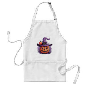 Delantal Bruja de calabaza embrujada