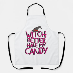 Delantal bruja de halloween