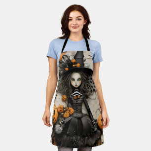 Delantal Bruja de Halloween
