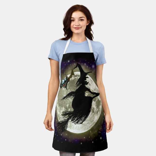 Delantal Bruja de Halloween (Gastado)