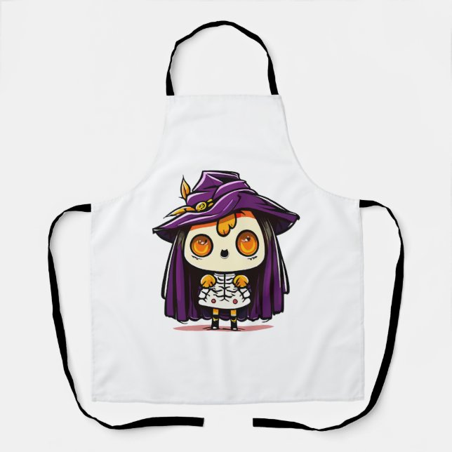 Delantal Bruja de Halloween (Anverso)