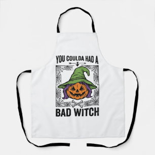 Delantal Bruja Mala Calabaza Divertida de Halloween Bruja_1