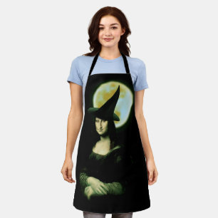 Delantal Bruja Mona Lisa Halloween Luna Llena