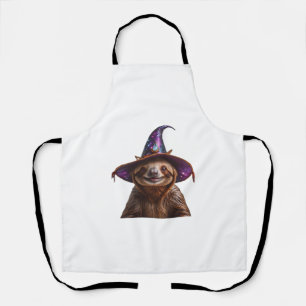 Delantal Bruja Perezoso Halloween truco o trato calabaza es