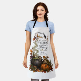 Delantal Bruja traviesa personalizada Halloween