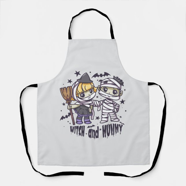 Delantal Bruja y momia (Anverso)