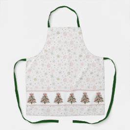 Delantal Brushstroke Christmas Tree All-Over Print Apron
