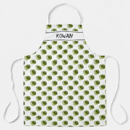 Delantal Brussels Sprout Pattern Christmas Personalized