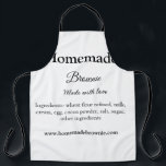 Delantal Brwonie casero hecho con amor agregar sitio web de<br><div class="desc">Diseño</div>