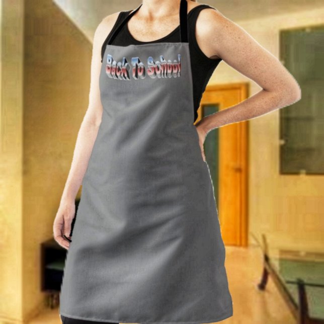 Delantal BTS de tres tonos (This apron makes a useful accessory, for school activities, and events!)