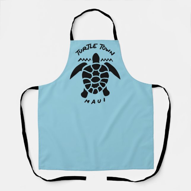 Delantal Buceo con tortugas marinas en Scuba - Turtle Town  (Anverso)