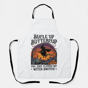 Delantal Bucle Up Buttercup Bruja Interruptor Halloween Esc