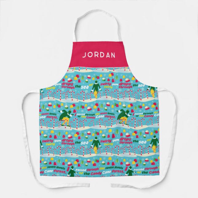 Delantal Buddy the Elf Candy Pattern (Anverso)