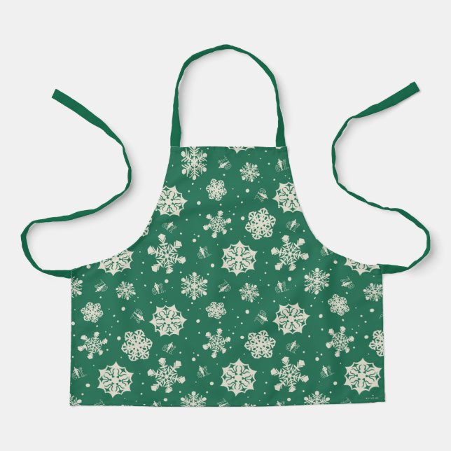 Delantal Buddy the Elf Snowflake Pattern (Anverso)