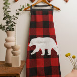 Delantal Búfalo Rojo Tapado y Oso Blanco<br><div class="desc">Búfalo Rojo Tapado y Oso Blanco</div>