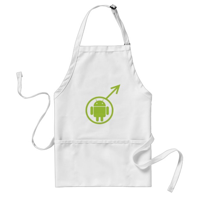 Delantal Bugdroid masculino (Rótulo/símbolo) (Frente)