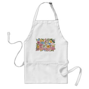 Delantal BUGS BUNNY™ Bordado Floral Gráfico