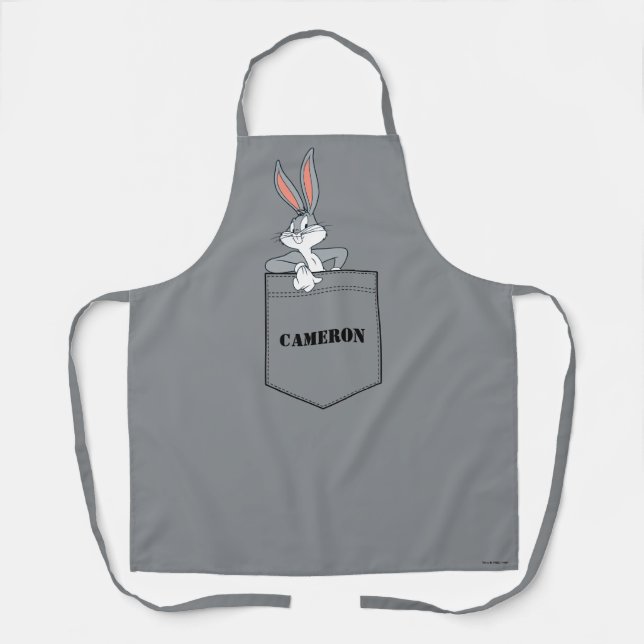 Delantal BUGS BUNNY™ Colgando En El Bolsillo (Anverso)