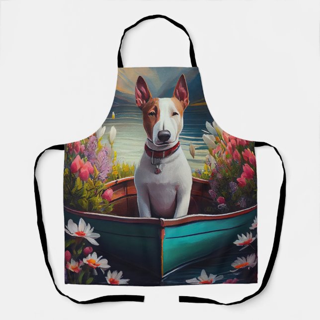 Delantal Bull Terrier en un remo: Una aventura panorámica (Anverso)