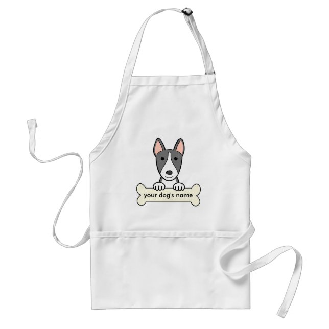 Delantal Bull terrier personalizado (Frente)