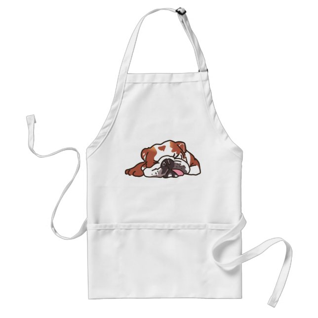 Delantal Bulldog durmiente (Frente)