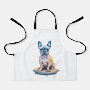 Delantal Bulldog Francés Colorido y Artístico