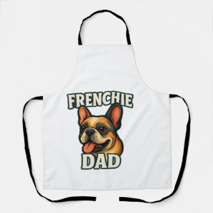 Delantal Bulldog Francés con PADRE FRANCÉS Texto para amant