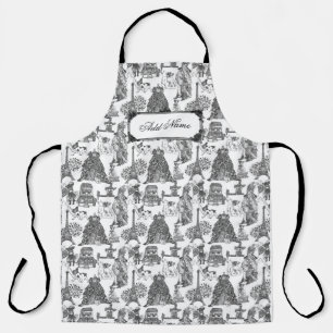 Delantal Bulldog FRANCÉS Frenchie Black Toile con nombre pe
