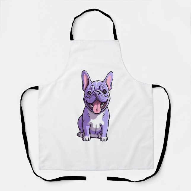 Delantal Bulldog francés Lilac (Anverso)