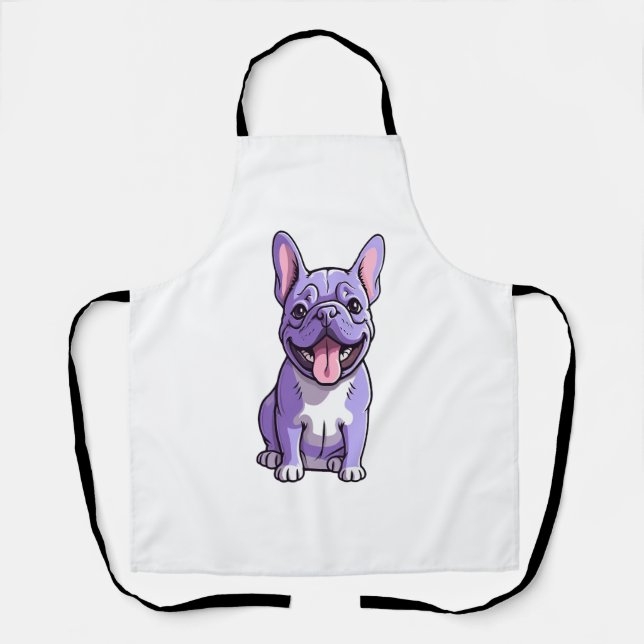 Delantal Bulldog francés Lilac 2 (Anverso)