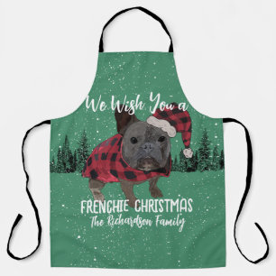 Delantal Bulldog Francés Navidad Perro Personalizado French