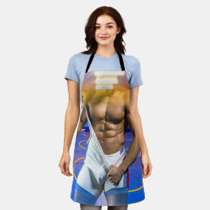 Delantal bulto muscular de hombre de SlipperyJoe's abdomina