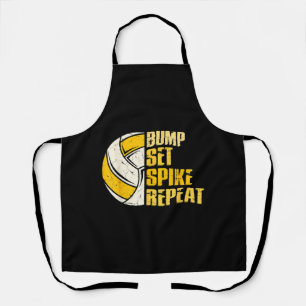 Delantal Bump Set Spike Repetir Voleibol Divertido