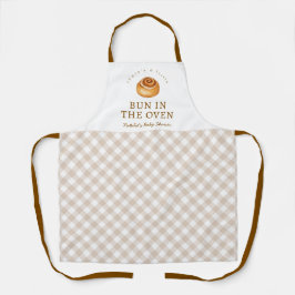 Delantal Bun In The Oven Baby Shower Personalized Baking