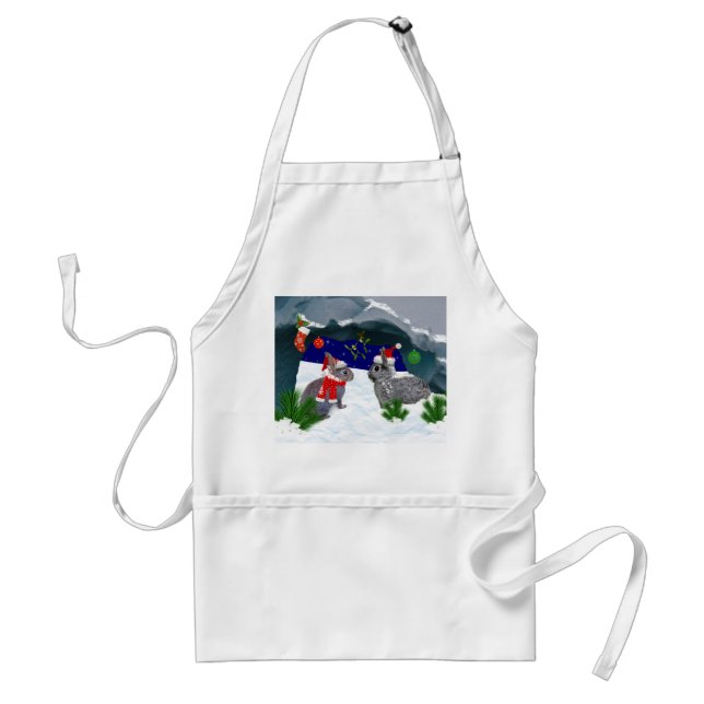 Delantal Bunnies bajo el Apron Mistletoe (Frente)