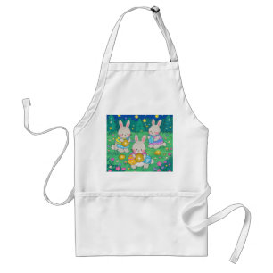 Delantal Bunnies de Pascua con huevos de Pascua