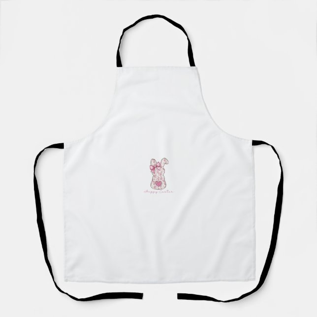 Delantal Bunny Floral Easter (Anverso)