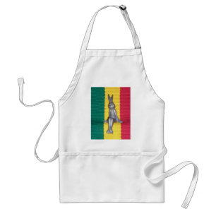 Delantal Bunny in Rasta Colours: Un toque de Groovy