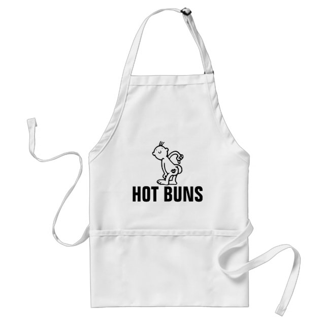 Delantal BUNS CALIENTES (Butt) Funny Kitchen Aprons (Frente)