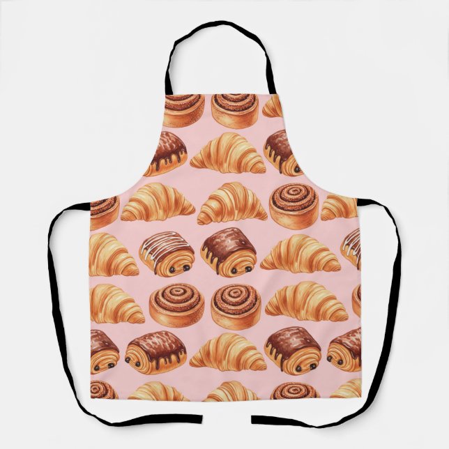 Delantal Buns y croissants frescos de Natasha Us (Anverso)