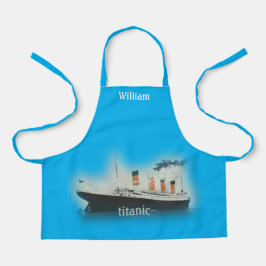 Delantal Buque Titanic Blue White Star Line