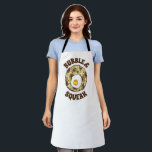 Delantal Burbuja y brunch en esquisto Reino Unido Cocina br<br><div class="desc">El diseño gastronómico presenta un original ilustracion de marca de "burbuja y chirrido",  una comida británica clásica que consiste en col y papas,  y coronada con un huevo.</div>