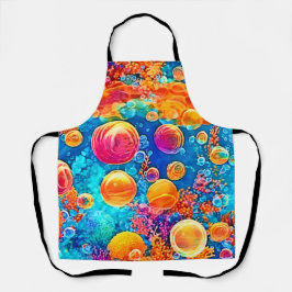 Delantal Burbujas de arrecife de coral coloridas