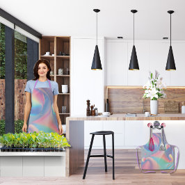 Delantal Burbujas de Bonitos psicodélicas irlandesas colori