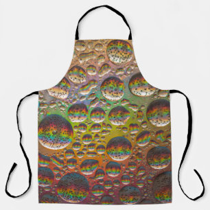 Delantal Burbujas verdes y amarillas azules