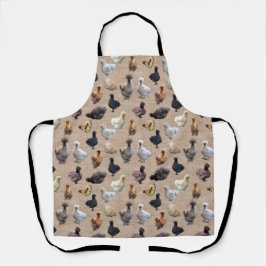 Delantal Burlap Silkie Bantam