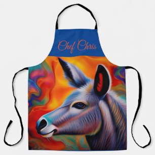 Delantal Burro de ojos azules *personalizar*