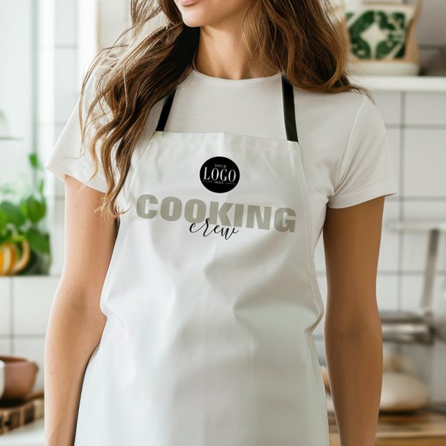 Delantal Business Logo Cooking Crew Matching Group  (Subido por el creador)