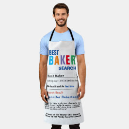 Delantal Búsqueda divertida de Best Baker